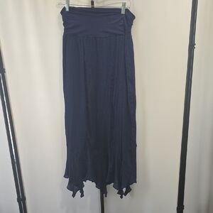 Apt. 9 Asymmetrical Navy Skirt